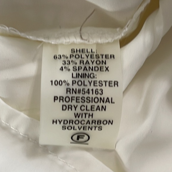 Calvin Klein Ivory Black Dress Size 4 - Picture 8 of 11